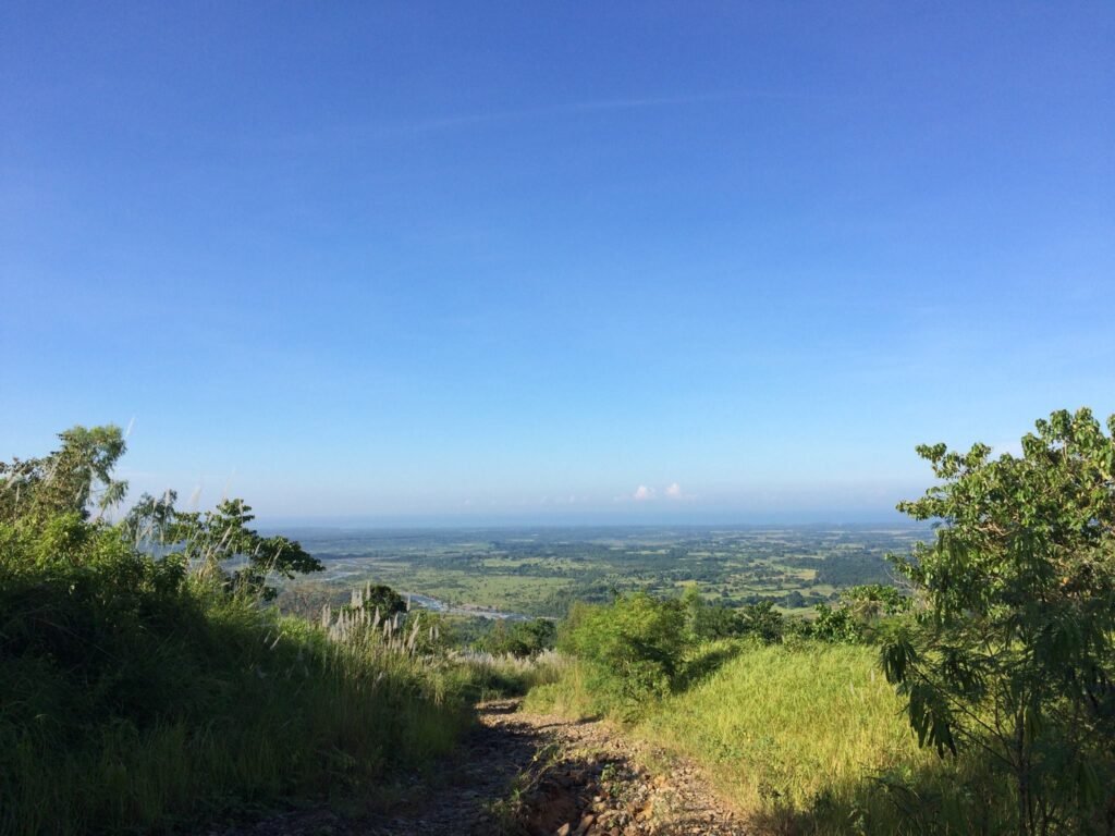 Panoramic view of the West Philippine Sea coastline from the upper slopes of Mt. Tapulao