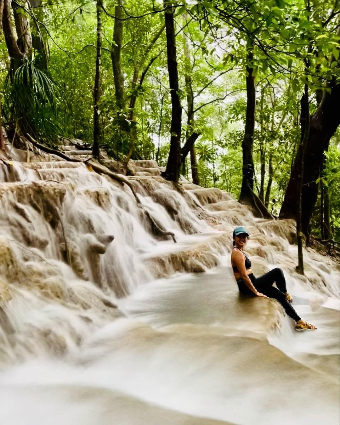 Dense Cordillera rainforest mountain scenery surrounding the Kaparkan Falls area in Abra Philippines