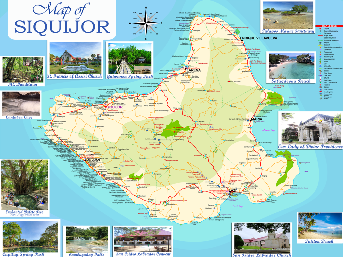 Siquijor Tourist Map