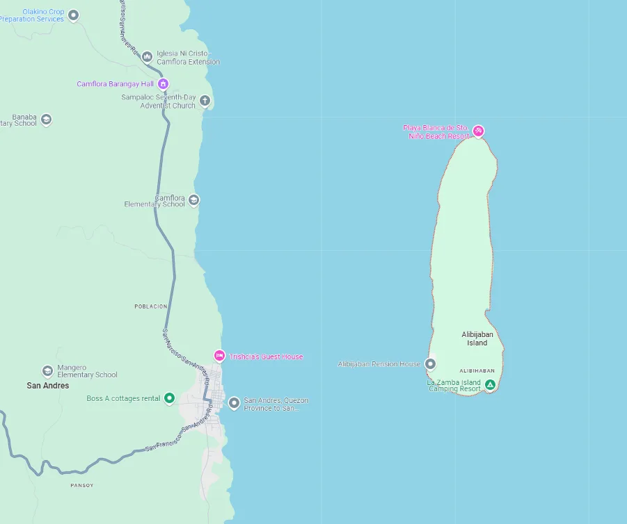 alibijaban island map