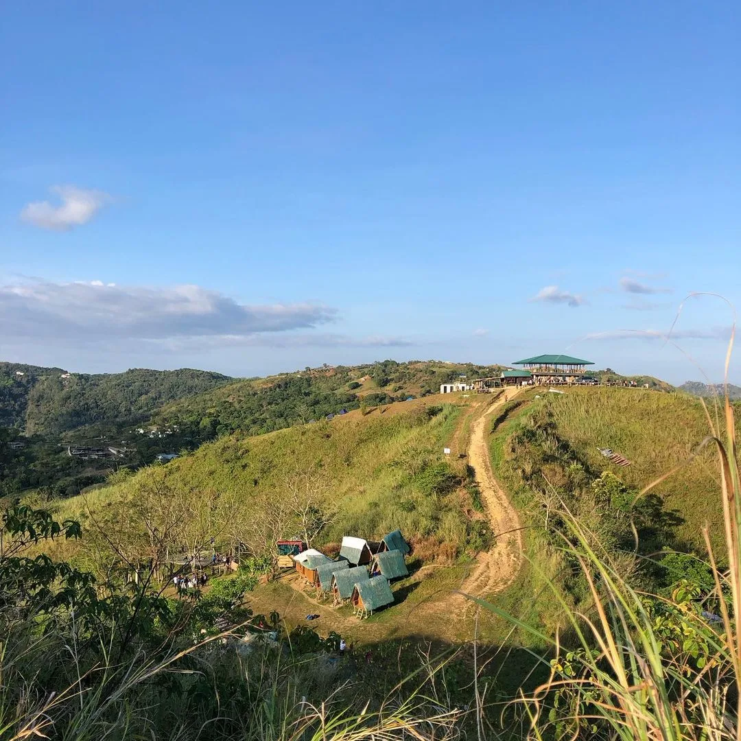 Panoramic view from Mt. Kulis ridge showing the Sierra Madre mountain range