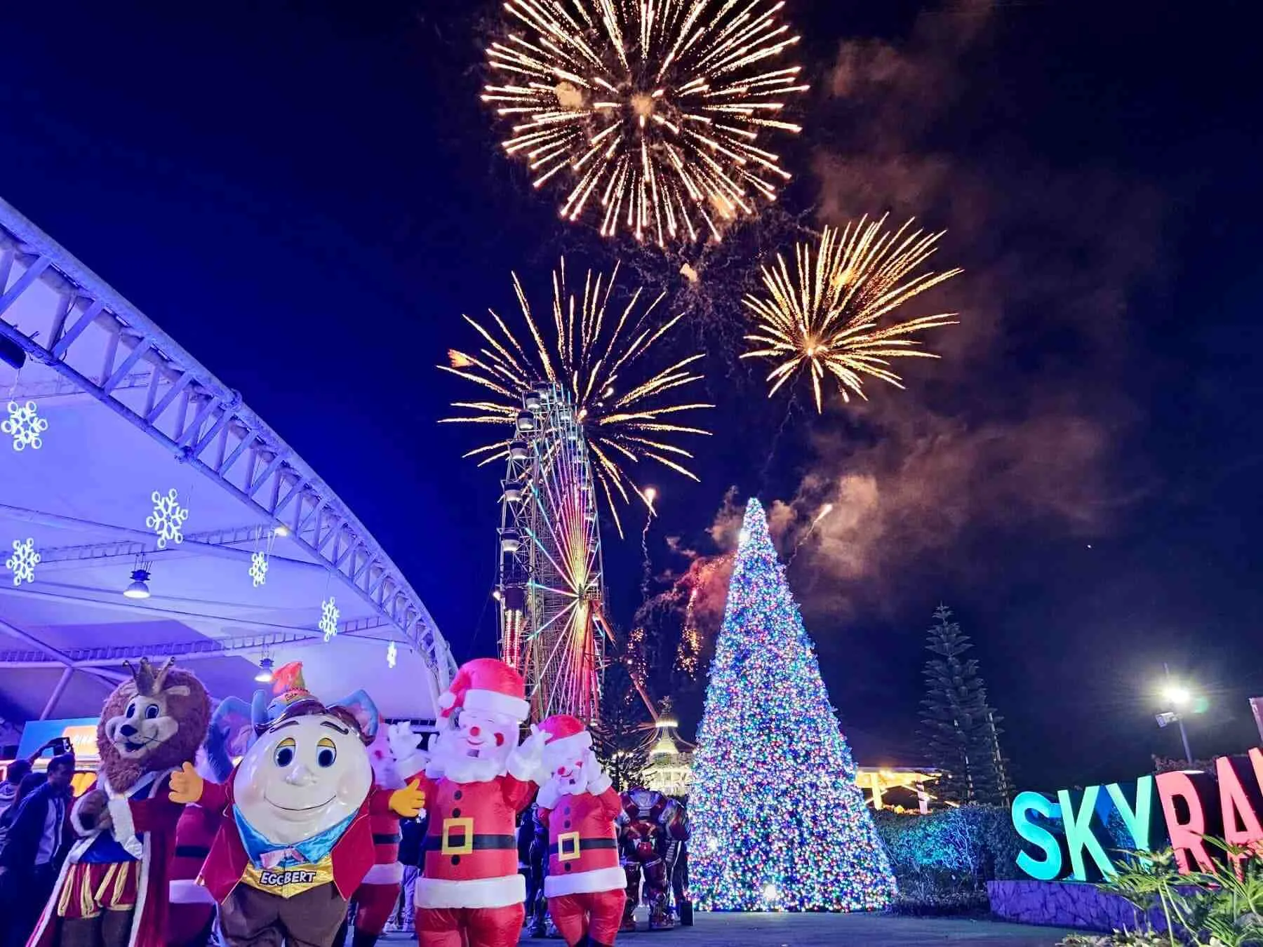 Outdoor thrill rides at Sky Ranch Tagaytay amusement park, Tagaytay City, Cavite Philippines