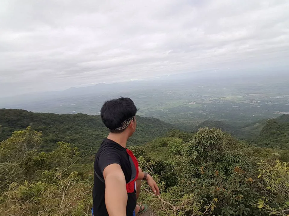 Rocky trail section on Mt. Arayat via Quad Peak route, showing steep volcanic terrain and rooted forest path near the Monkey Trail ridgeline