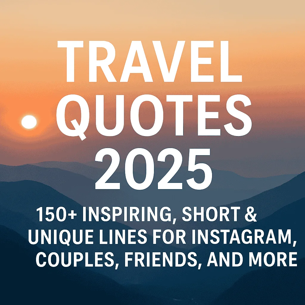 short unique travel quotes for 2025