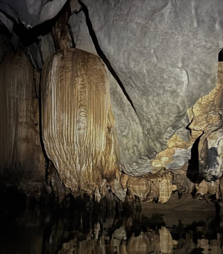 Jungle trail through karst limestone forest connecting Sabang village to the Underground River