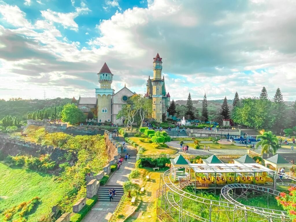 Grand Bavarian castle facade at Fantasy World Batangas along Diokno Highway Lemery