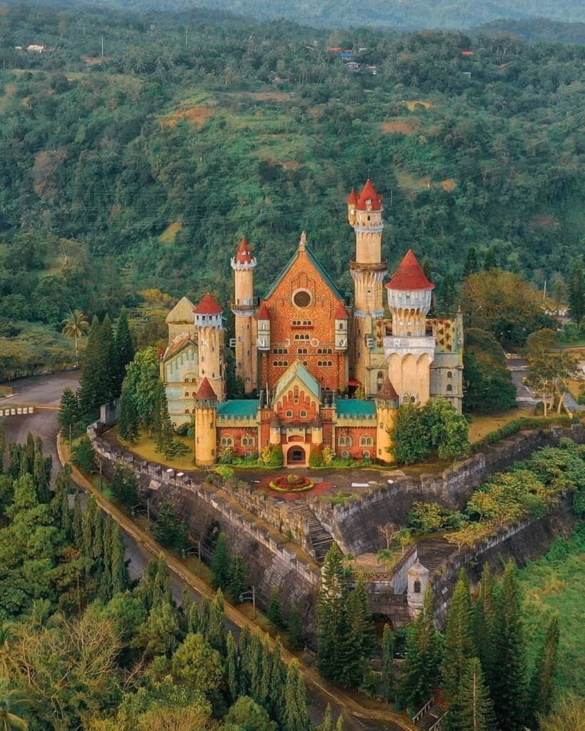Grand Bavarian castle facade at Fantasy World Batangas along Diokno Highway Lemery