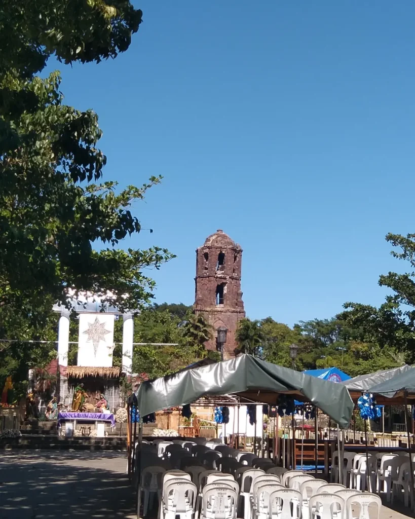 Panoramic view of Bantay Church and surrounding Ilocos Sur countryside seen from Bantay Bell Tower hill